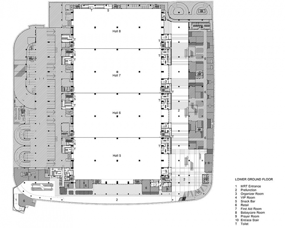 Interior of Queen Sirikit National Convention Centre QSNCC by Onion hcl