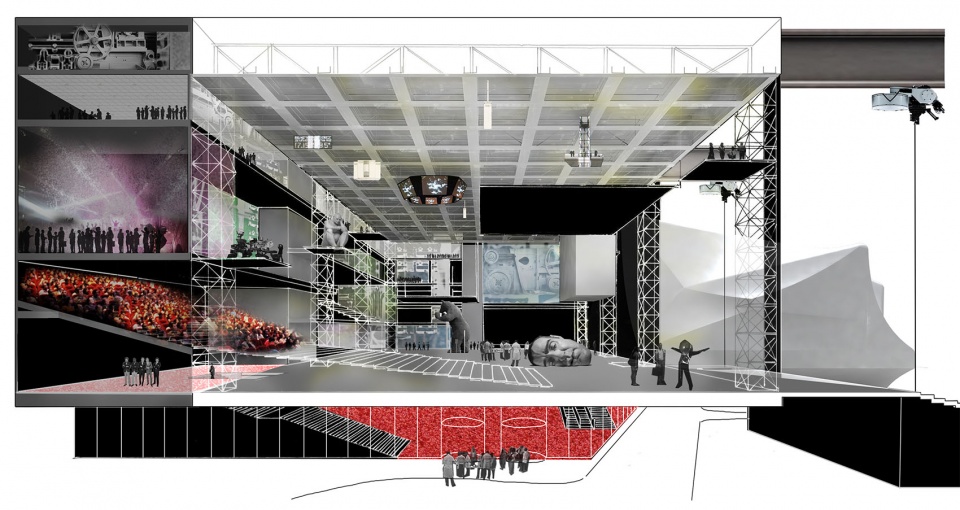 OMA Aviva Studios Concept sketch