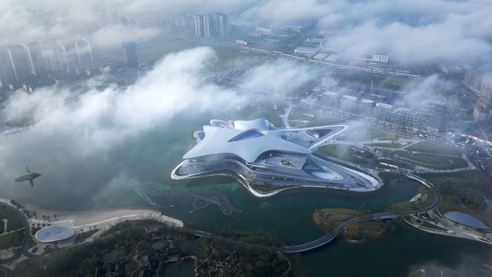 Chengdu Science Fiction Museum by Zaha Hadid Architects was 