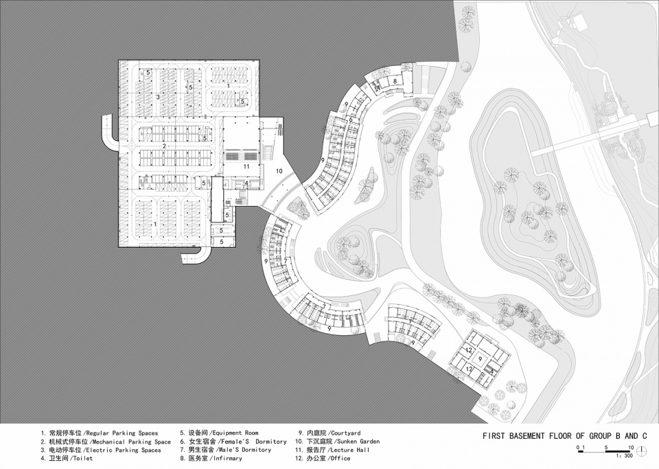 wuhan sponge park research tourist center by uao