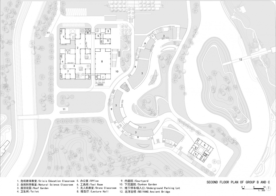 wuhan sponge park research tourist center by uao