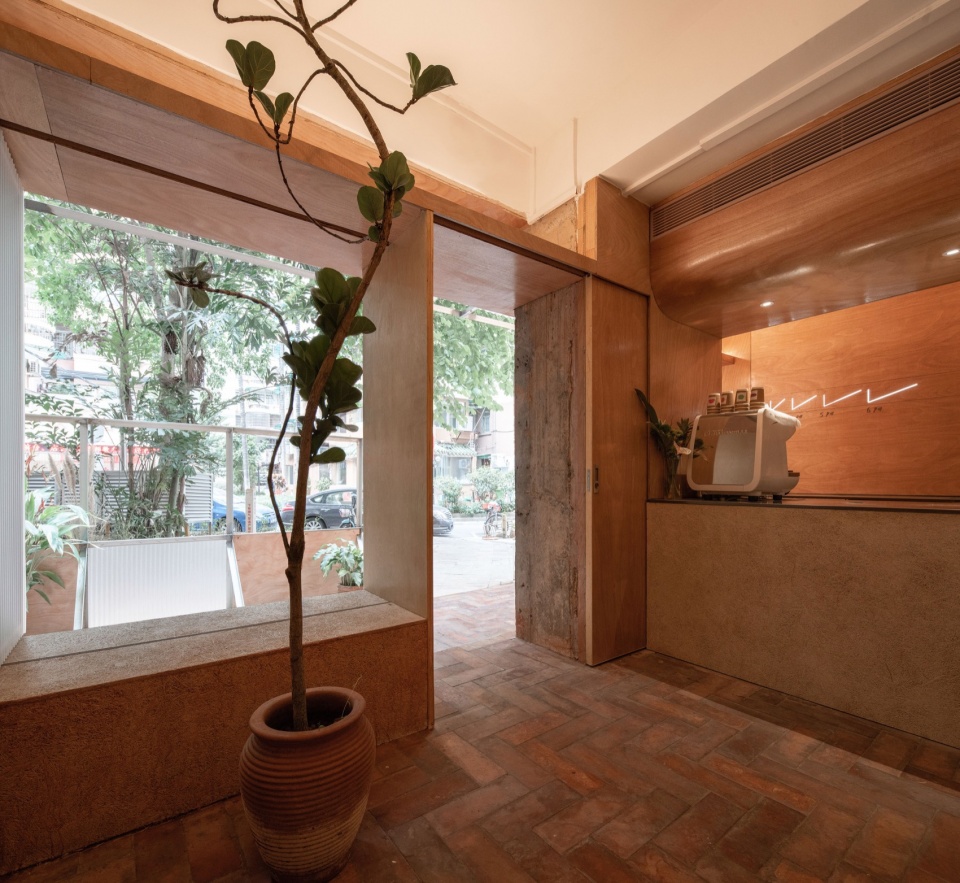 室内望向入口处©吴嗣铭 afternoon v bakery by atelier oo