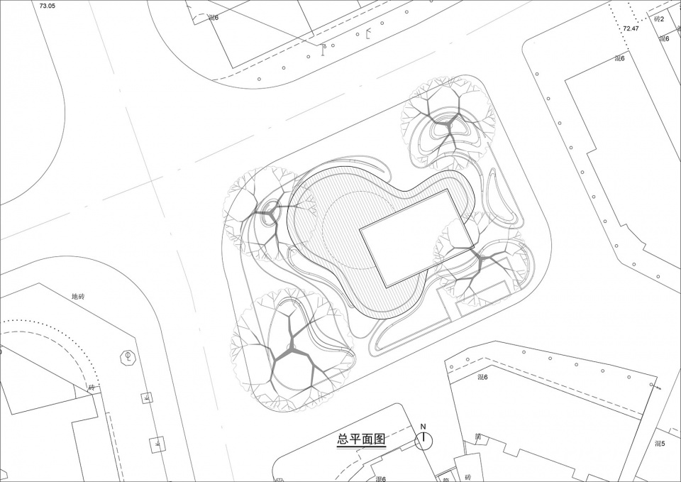 总平面图 wuyi organic urban renewal exhibition hall by kfs