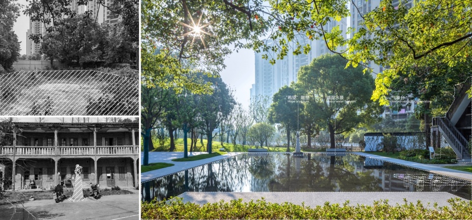 改造后的镜面水池©中国建筑西北设计研究院,张锦影像工作室