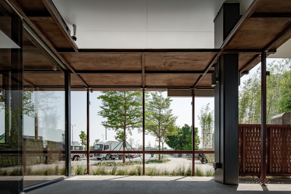 改造后 河畔木亭外立面 2 After Renovation Riverside wooden pavilion facade 2 黄城强