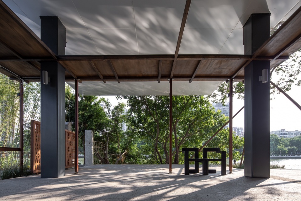 改造后 河畔木亭外立面 3 After Renovation Riverside wooden pavilion facade 3 黄城强
