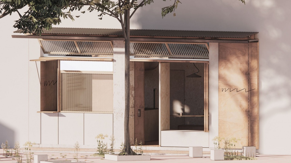 立面图 ©口口建筑 afternoon v bakery by atelier oo