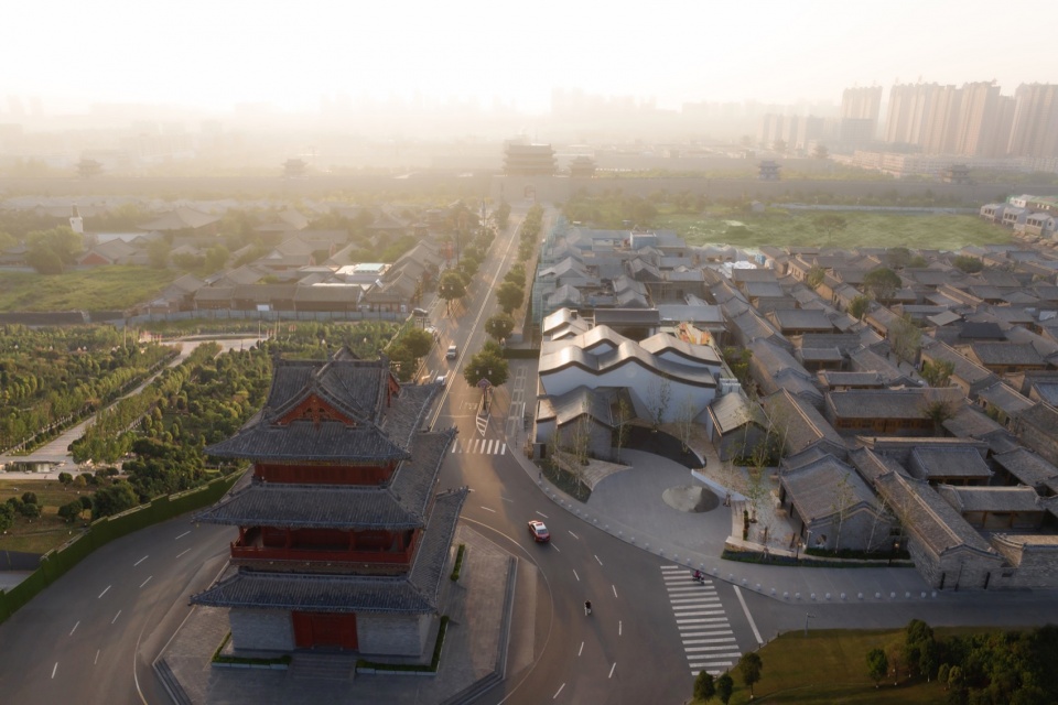 艺术中心与大同太平楼一街之隔 nianxia art center