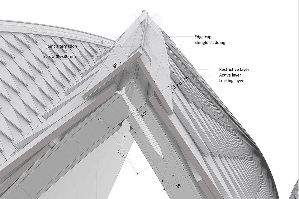 HygroShell ITECH Research Pavilion Chicago Architecture Biennial 2023 by ITECH ICD ITKE University of Stuttgart