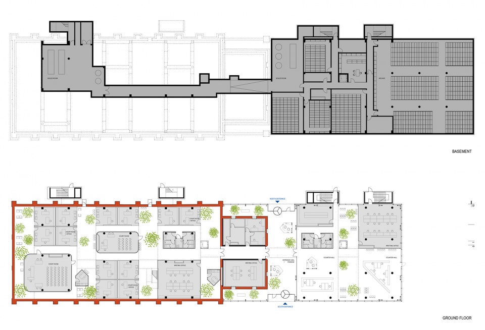 land registry department of the municipal civil court in zagreb by more arhitekture
