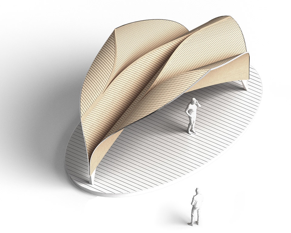 HygroShell ITECH Research Pavilion Chicago Architecture Biennial 2023 by ITECH ICD ITKE University of Stuttgart