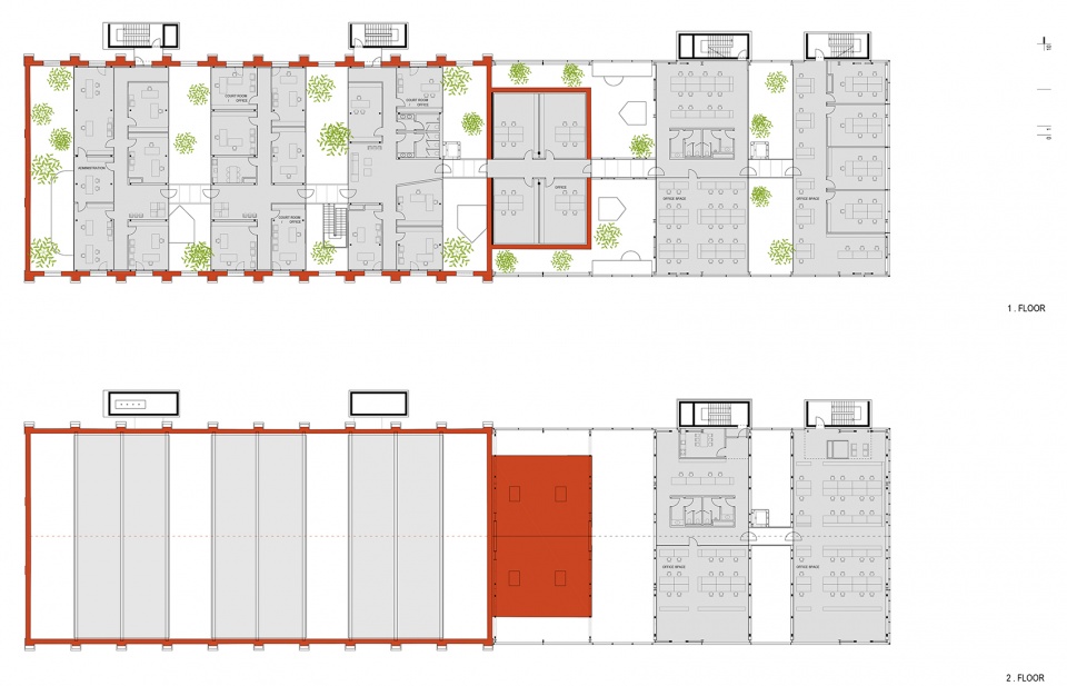 land registry department of the municipal civil court in zagreb by more arhitekture