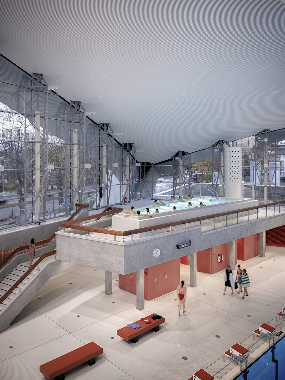Alsterschwimmhalle has been comprehensively refurbished converted and extended by gmp