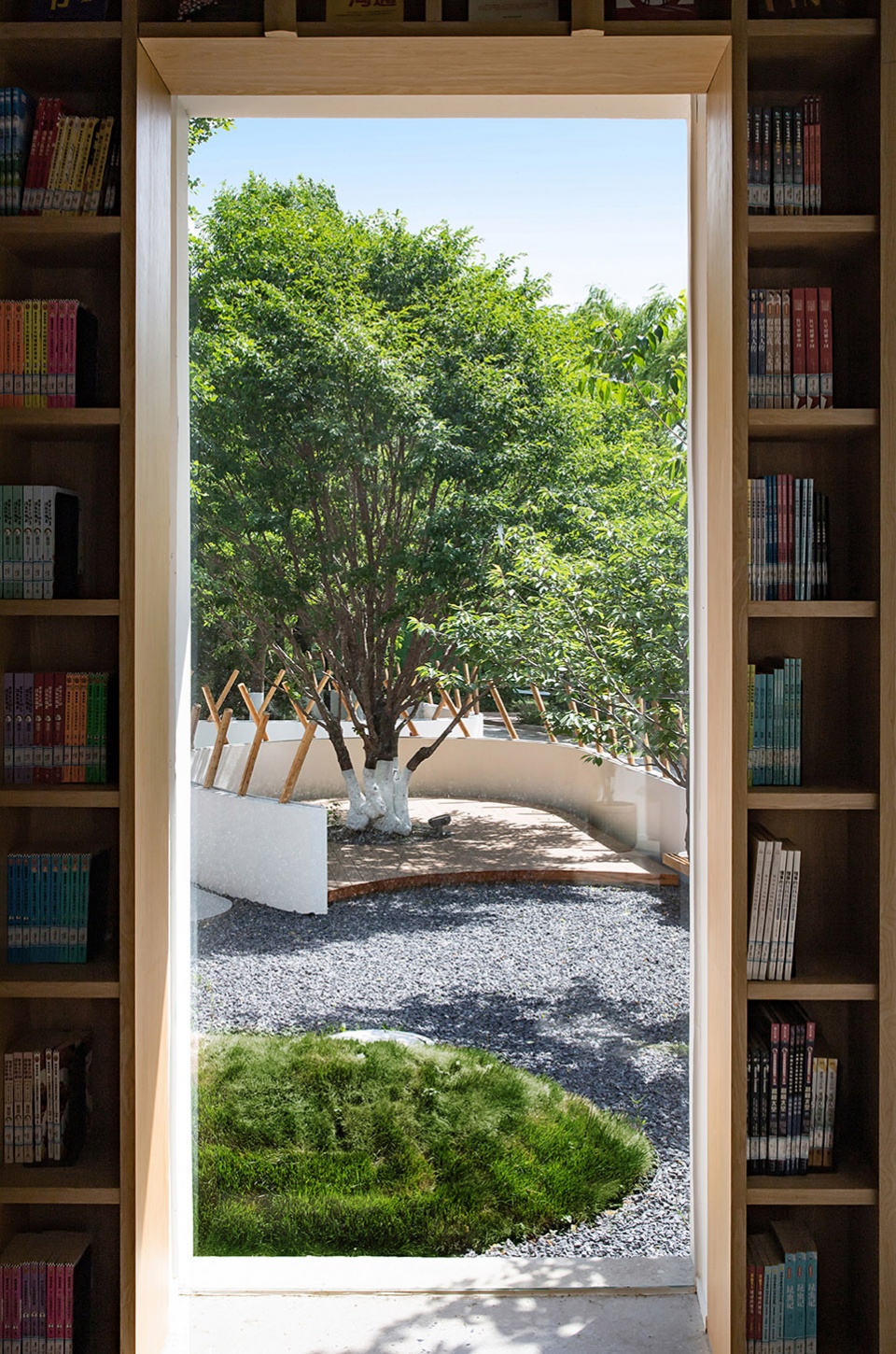 book inside book outside by displacement architecture design