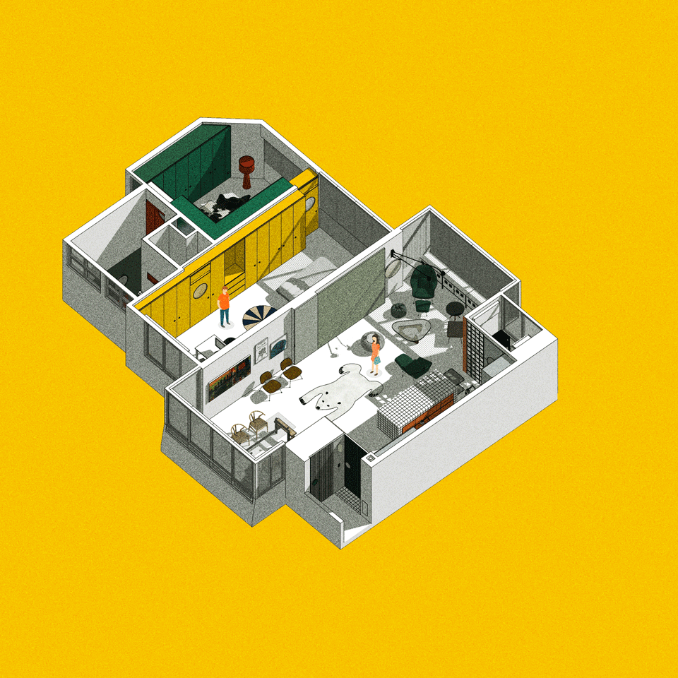 Renovation of a Singaporean brutalist apartment by SPARK