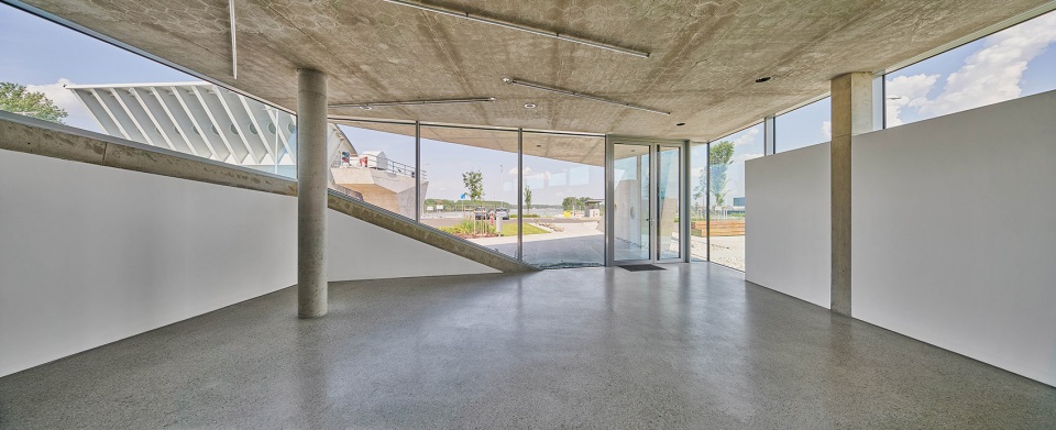 The Mosoni Danube Flood gate Control Building by TeRHaLoZAT