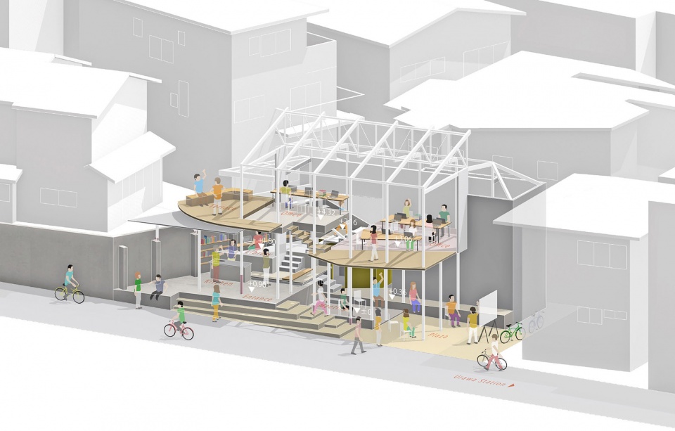 blue box office by eureka hho keio architecture sano lab