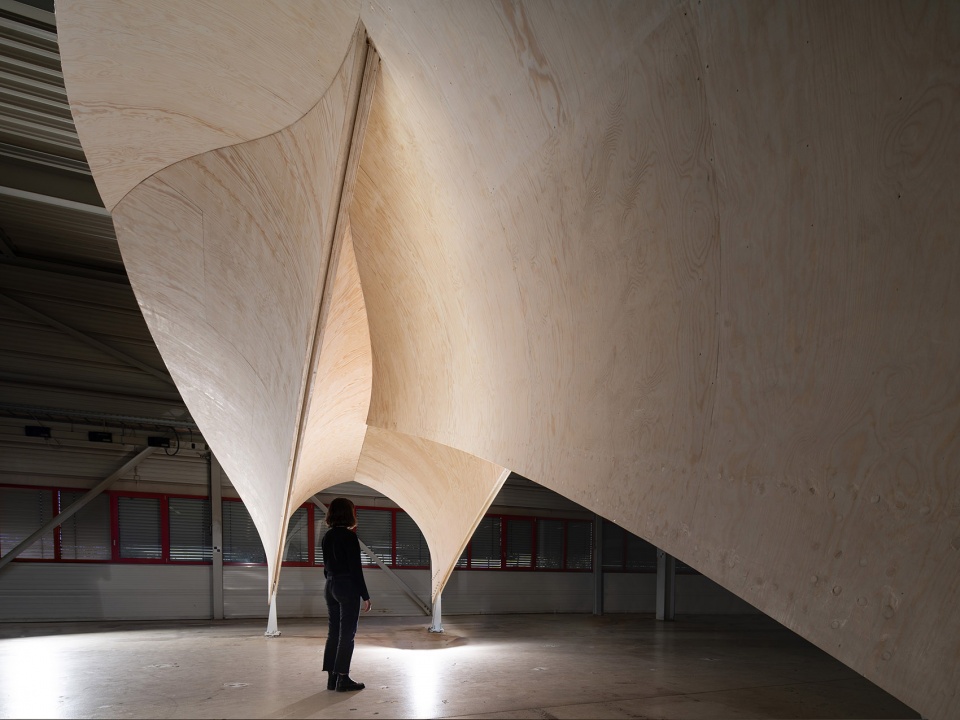 HygroShell ITECH Research Pavilion Chicago Architecture Biennial 2023 by ITECH ICD ITKE University of Stuttgart