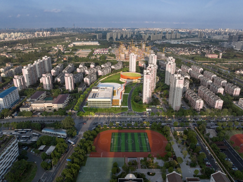 Shanghai Sanlin Yide Community Culture and Sports Center by SUNYAT ARCHITECTURE