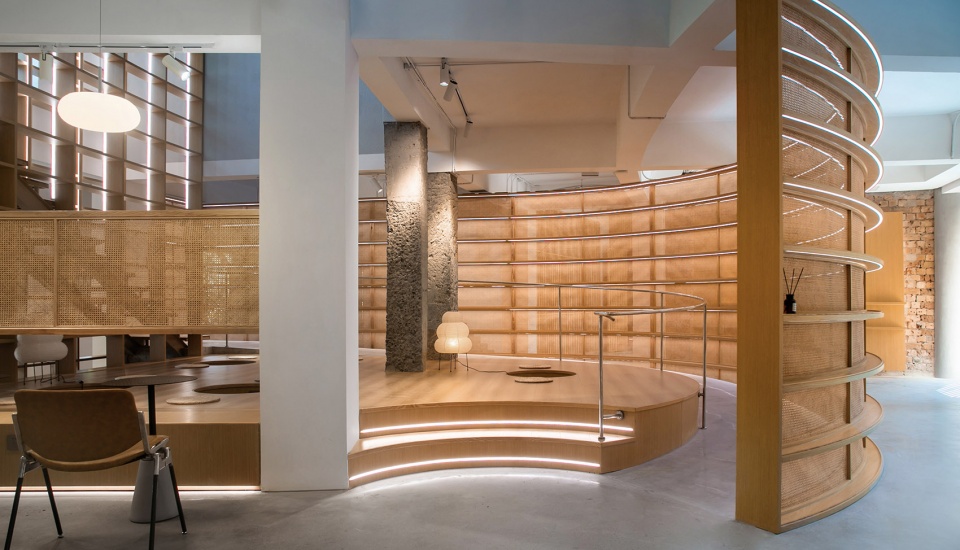 book inside book outside by displacement architecture design
