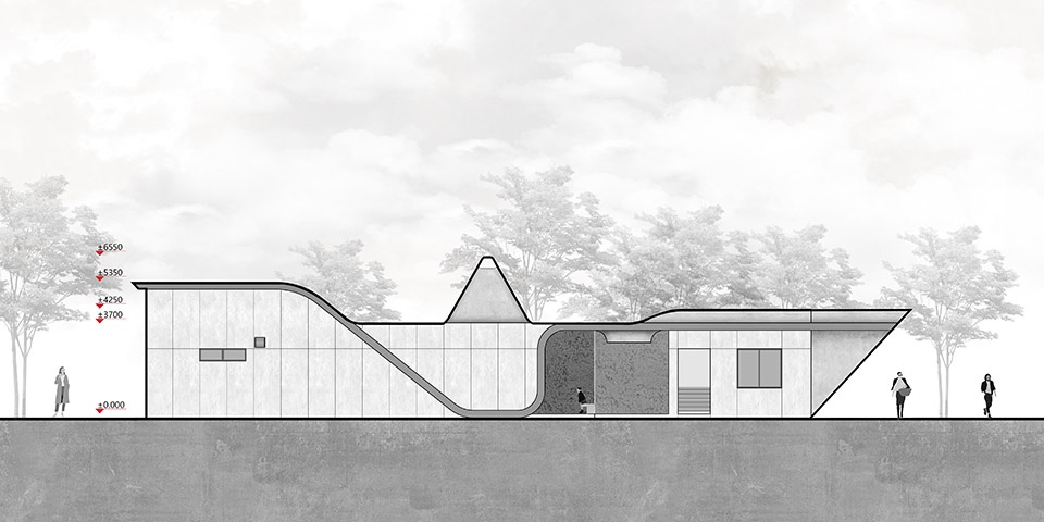 Chang an Plaza Citizen Service Station Design in Huishan District Wuxi by Greyspace Architects