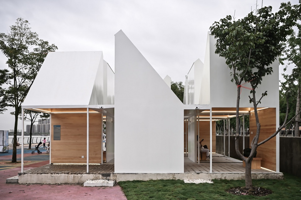 two pavilions in shanghai by gom