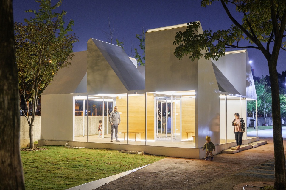 two pavilions in shanghai by gom