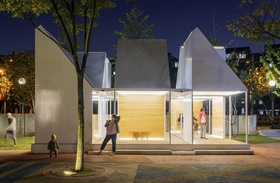 two pavilions in shanghai by gom