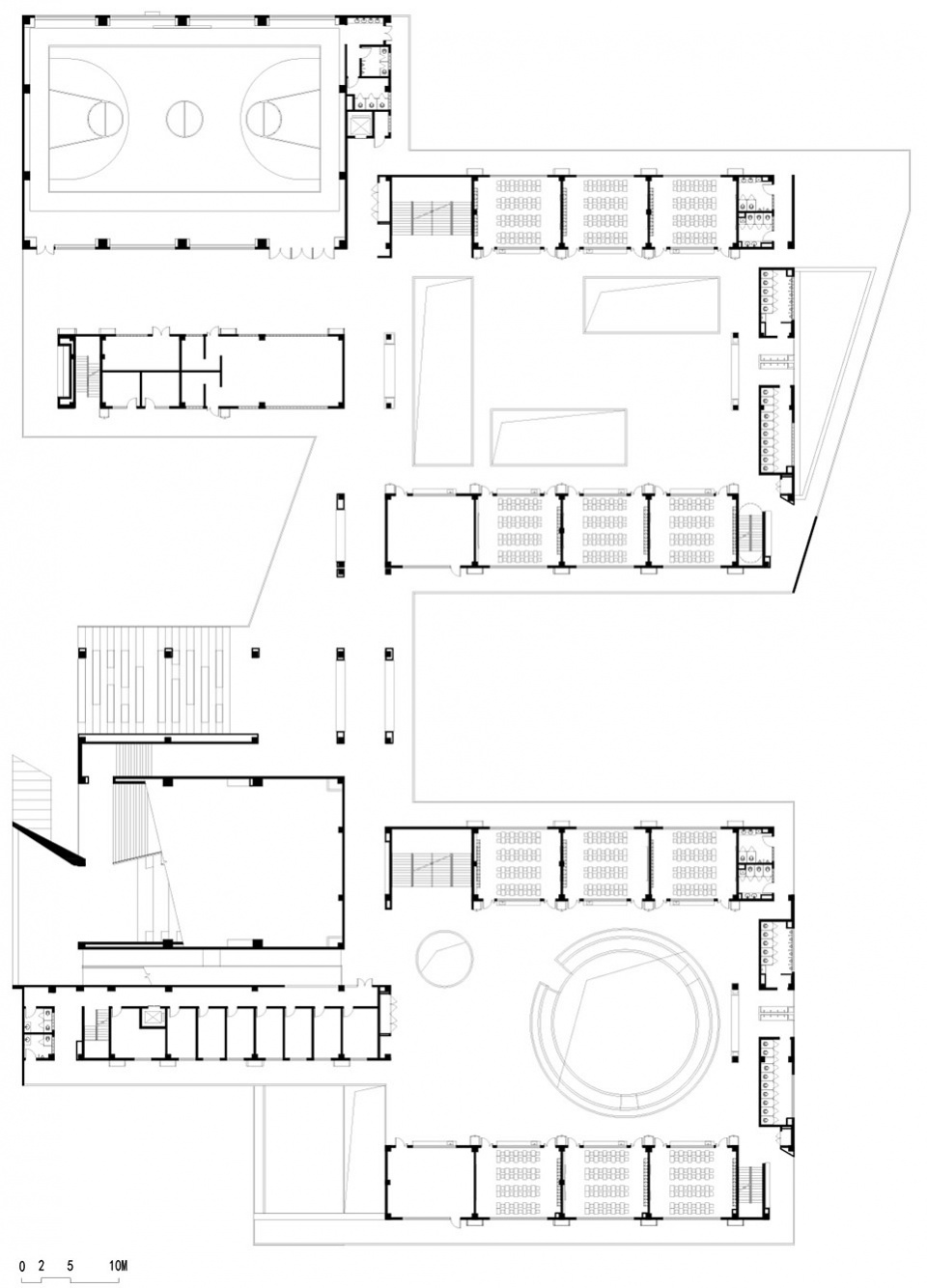 fengpu elementary school by wuyang architecture
