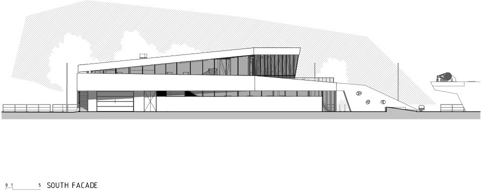The Mosoni Danube Flood gate Control Building by TeRHaLoZAT