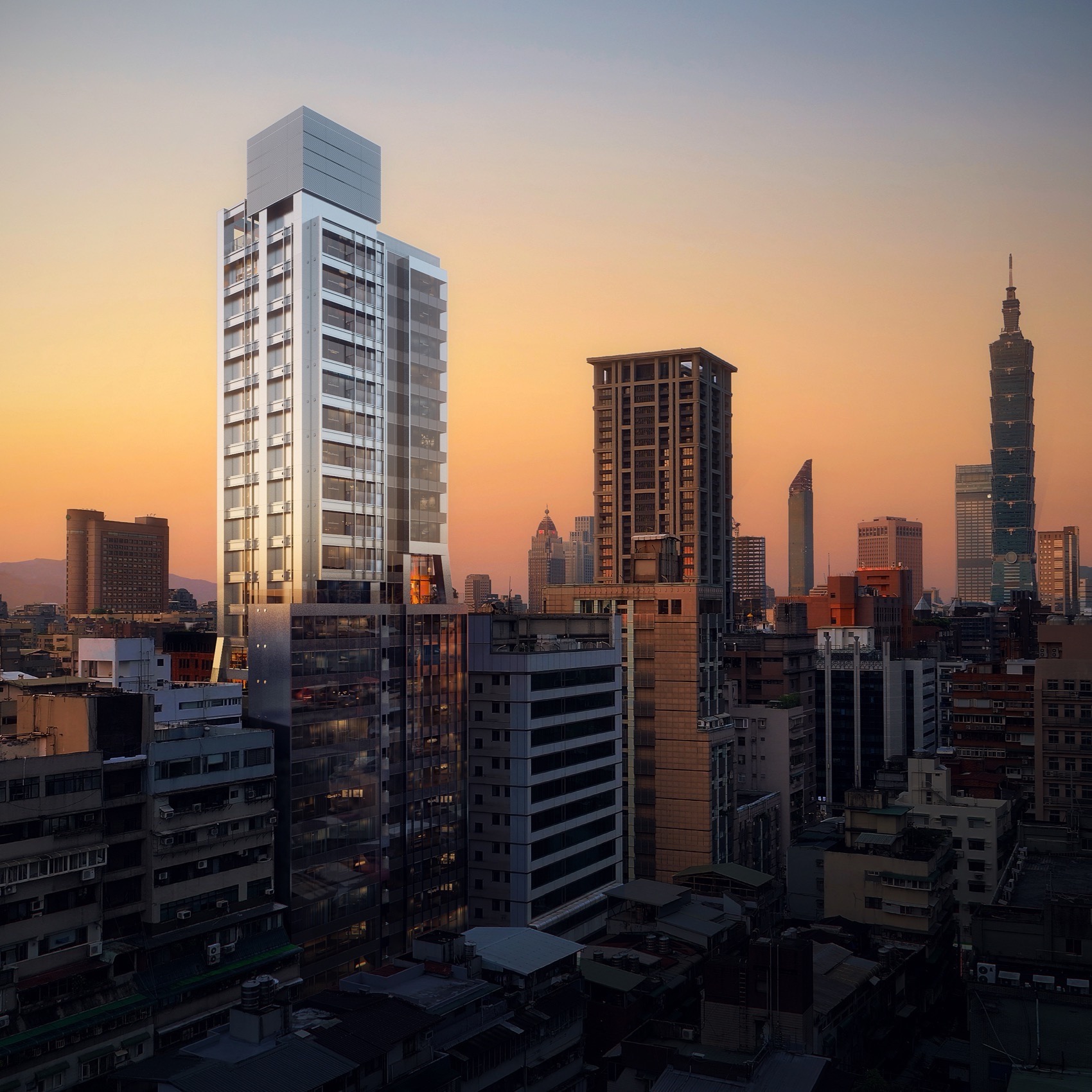 Metropolitan Village Taipei XinyiWenchang Residence by OMA 谷德设计网