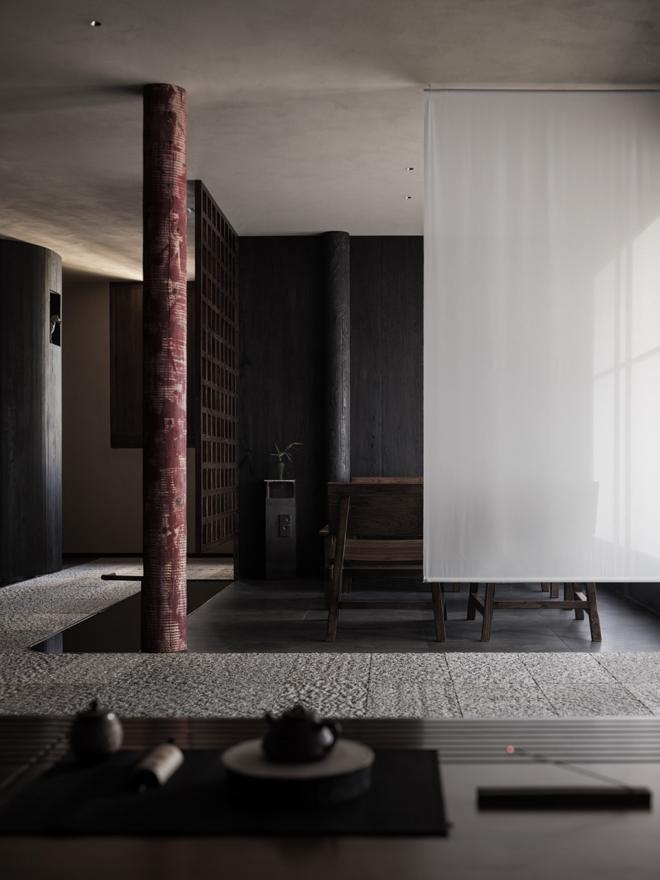 lan er tearoom by tong yu architectural space design