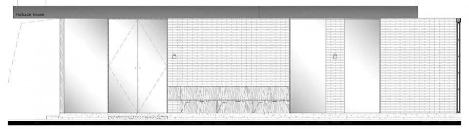 侧立面 package house by am studio