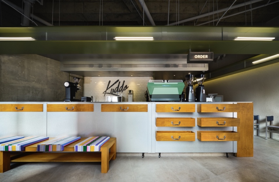 吧台立面 kuddo coffee hongshoufang store by jm2