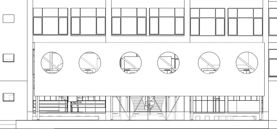 外部立面 2 under the eaves by displacement architecture design