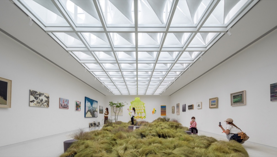 室内展览场景01@朱雨蒙 sky light gallery by pao