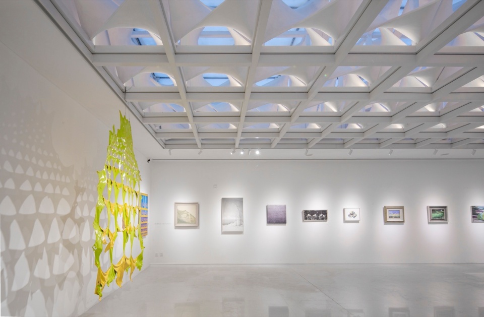 室内展览场景03@众建筑 sky light gallery by pao