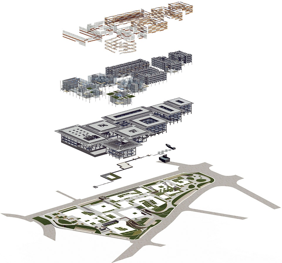 空间层次示意图 Diagram of spatial layering ©FCJZ