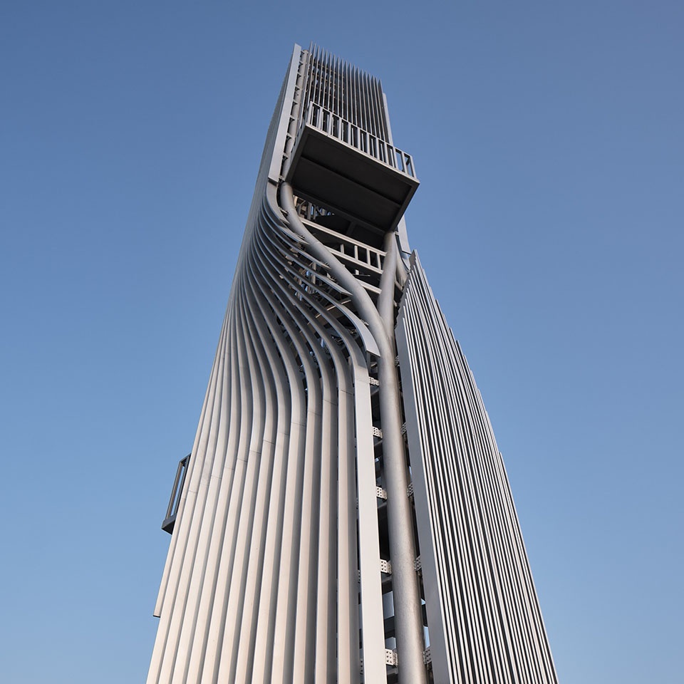 扭转塔和螺旋站 上海海上的生态基础设施 合尘建筑