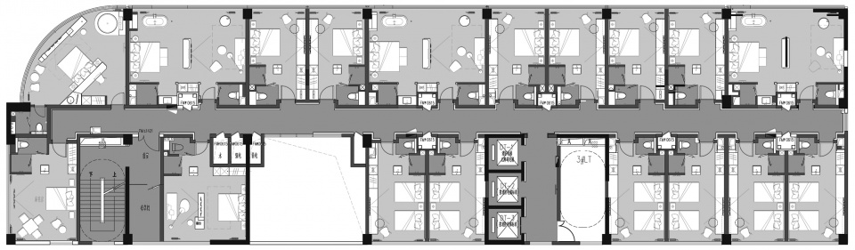 april 3rd hotel by hunan ruler plating aesthetic decoration engineering design