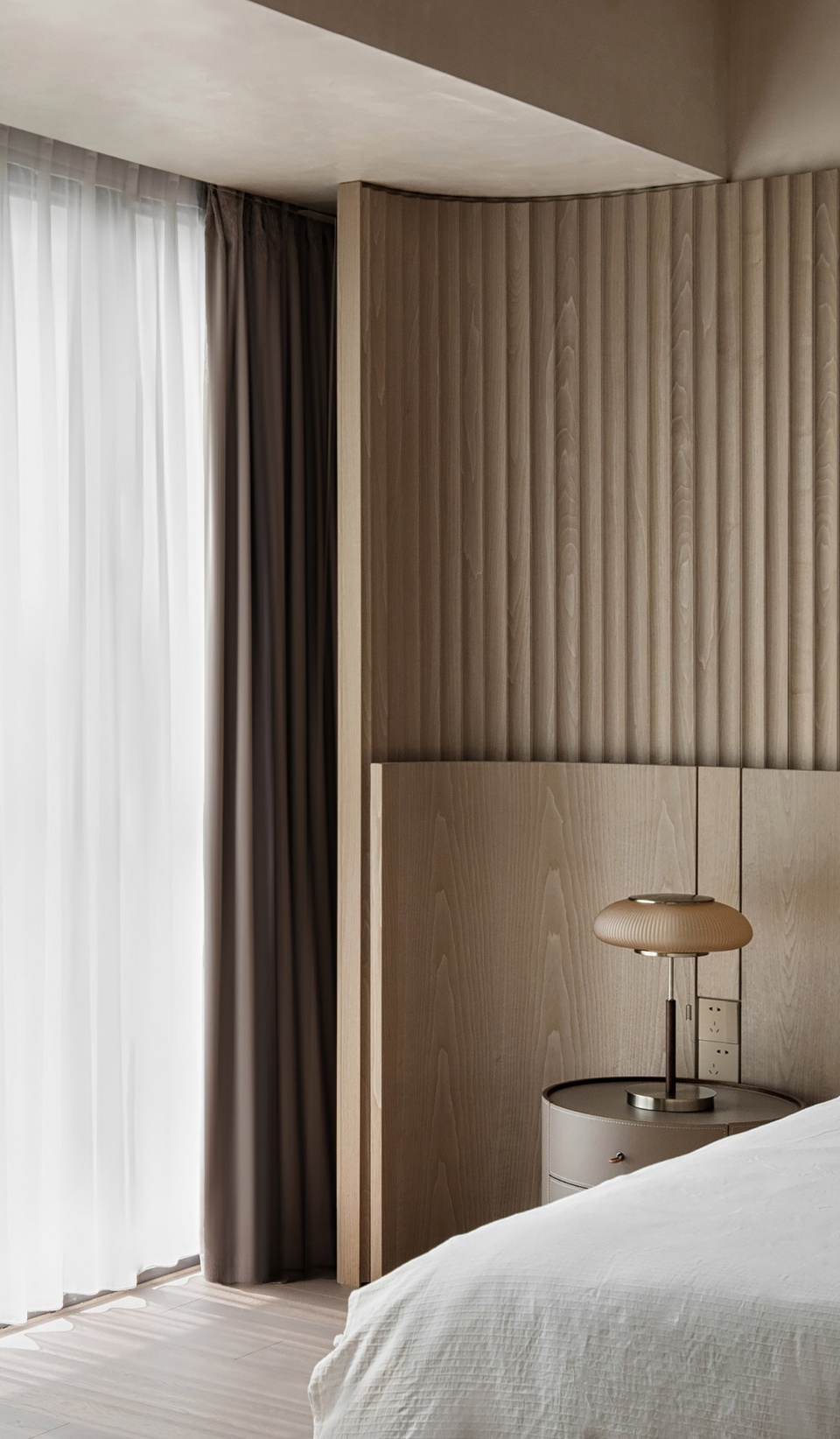 interior design of a duplex apartment on the bund by found architects