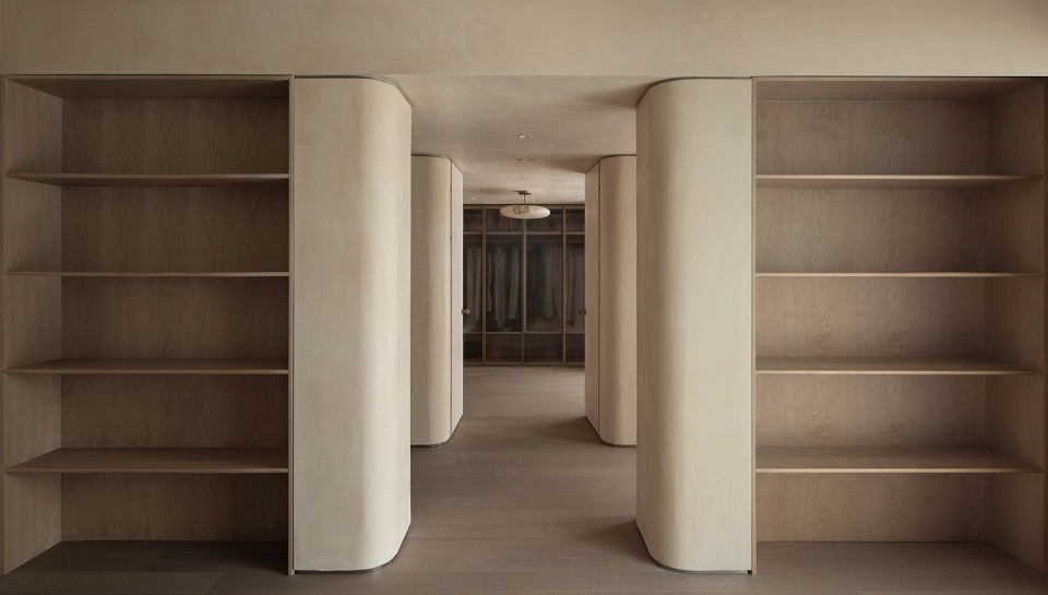 interior design of a duplex apartment on the bund by found architects