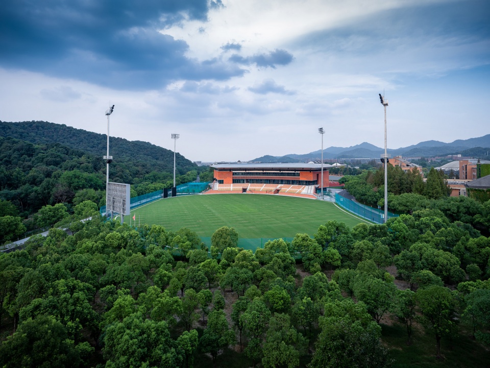 asian games cricket field in pingfeng campus of zjut by azut