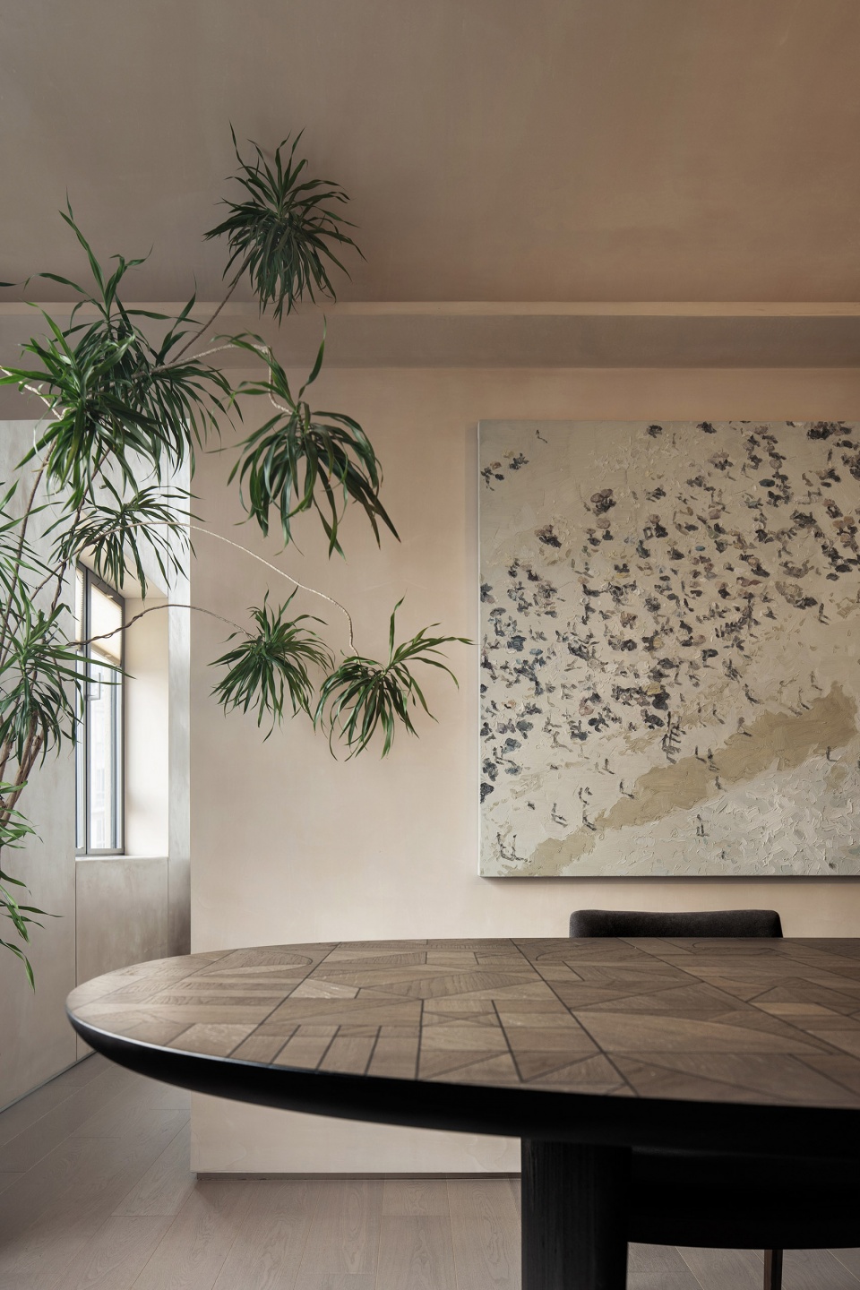 interior design of a duplex apartment on the bund by found architects