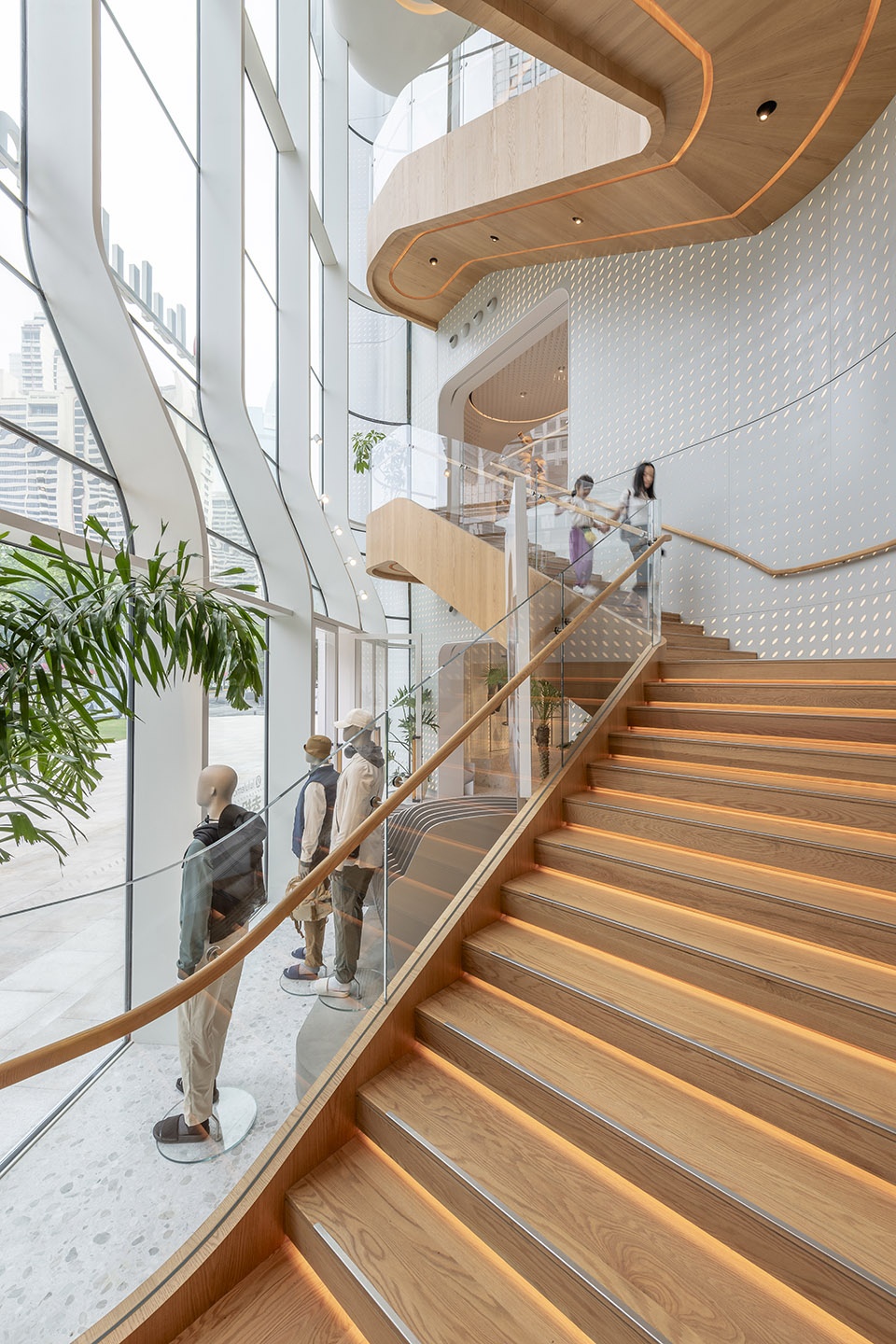 lululemon flagship store shanghai by aim architecture
