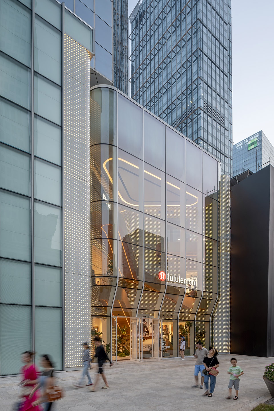 lululemon flagship store shanghai by aim architecture
