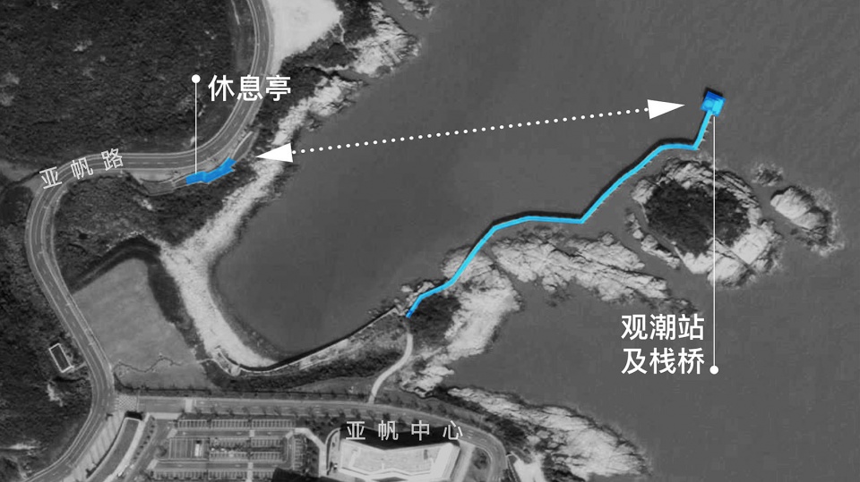 区位关系 席间设计事务所 youth and the sea xiangshan coastal scenic road theme station