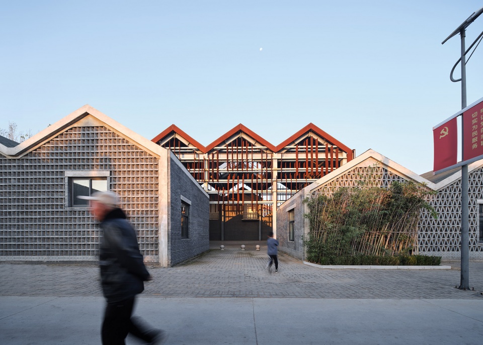 the villager activity center in niujia village by hn local architecture design,china urban construction design research institute co ltd