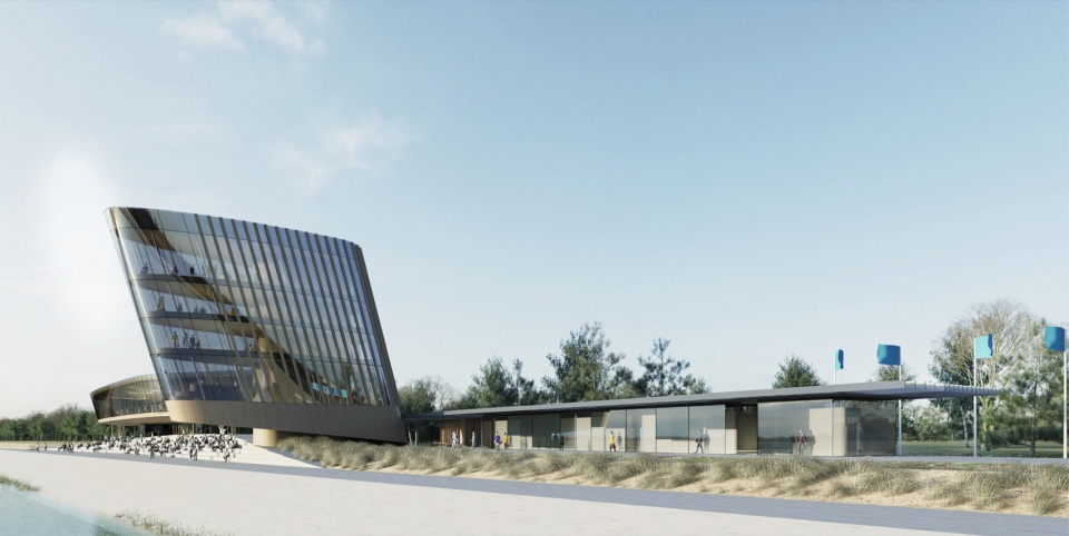 taiyuan water sport center by delugan meissl associated architects