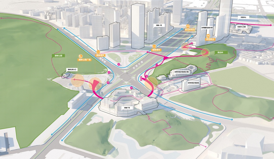 dongguan central area slow traffic system by elandscript studio schlaich bergermann partner arup
